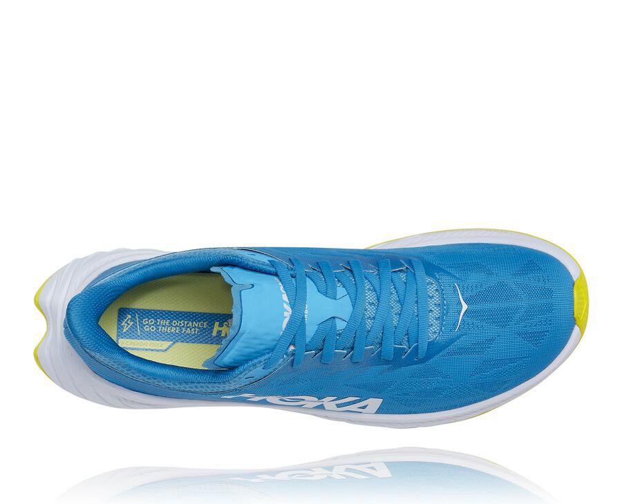 Tenis Hoka One One Masculino Azuis/Branco - Carbon X 2 - 107-OGVATU